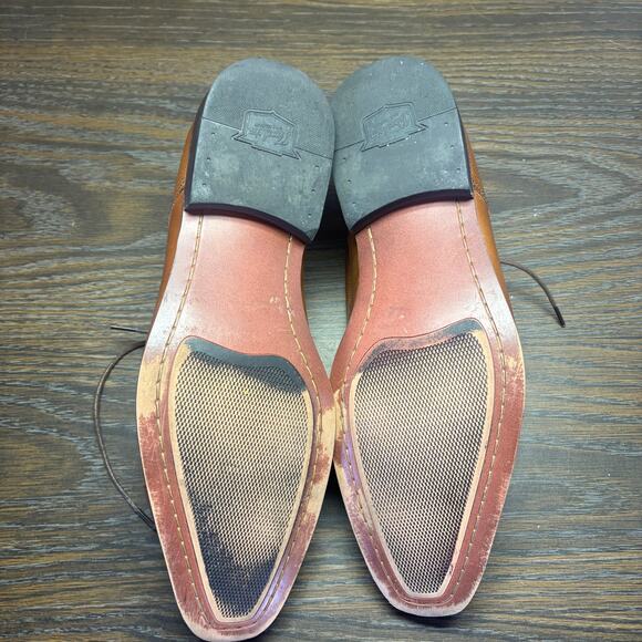 Florsheim Postino Cap Toe Oxford Shoes 10.5D Brown Cognac Dress Leather Lace Up main image 8